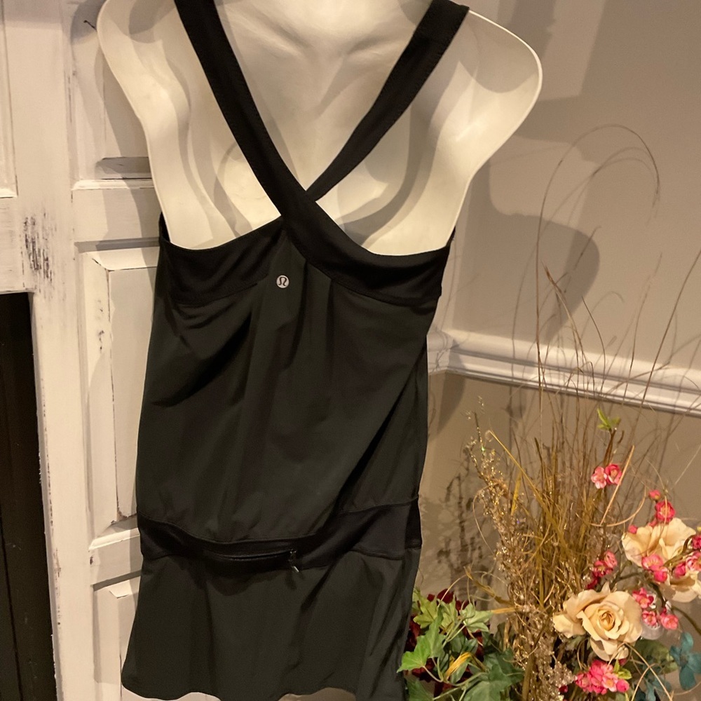 Lululemon Workout Sports Shorts Romper Solid Black Size 4 - Picture 4 of 7